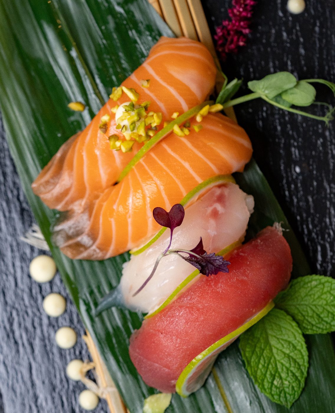 Nigiri di salmone e tonno Baianeira